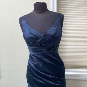 Bill Levkoff Navy Formal Gown